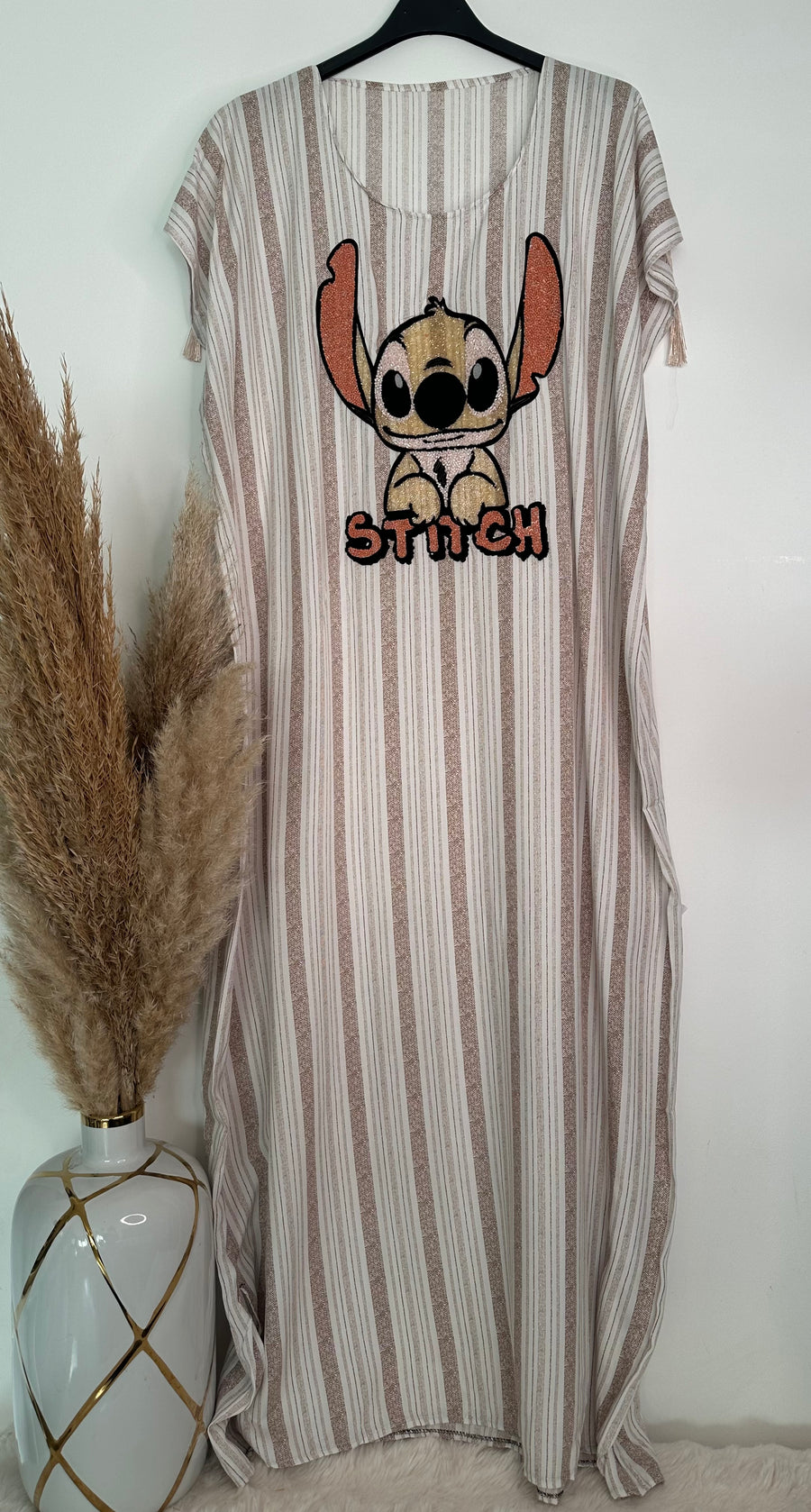 Robe rayee stitch