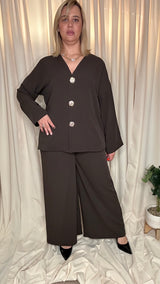 Ensemble Pantalon & Veste Boutons Bijoux