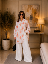 Ensemble chemise Coton broderie anglaise