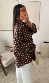 Chemise fluide à pois – Coupe oversize