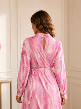 Robe Longue Imprimé Aquarelle – Viscose Premium