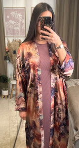 Ensemble kimono + sous-robe assortie – Taille unique
