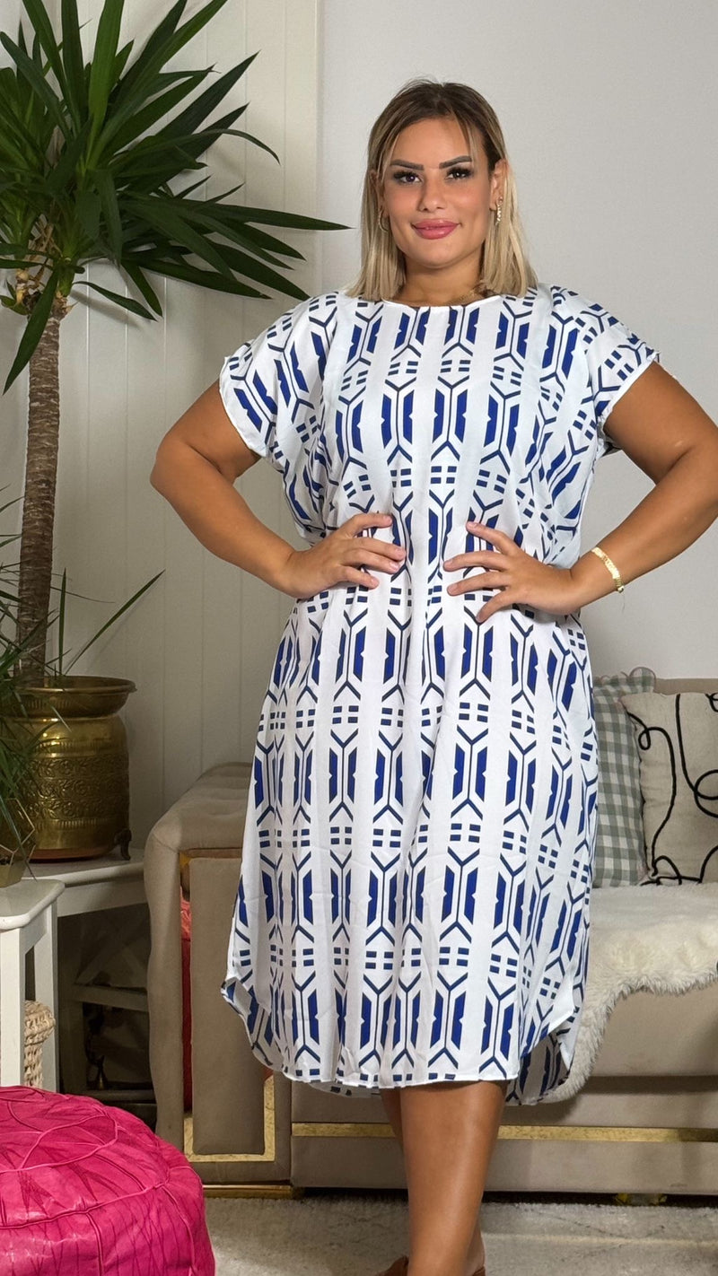 Robe midi imprimée