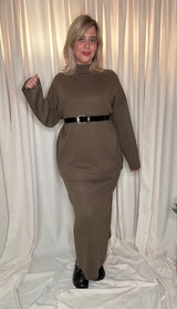 Ensemble Pull et Jupe Longue en Maille