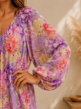 Robe Longue Fleurie Bohème