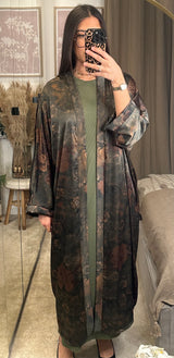 Ensemble kimono + sous-robe assortie – Taille unique