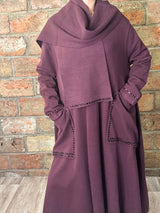 Manteau long en maille