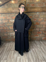 Manteau long en maille