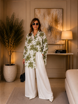 Ensemble chemise Coton broderie anglaise