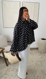 Chemise fluide à pois – Coupe oversize