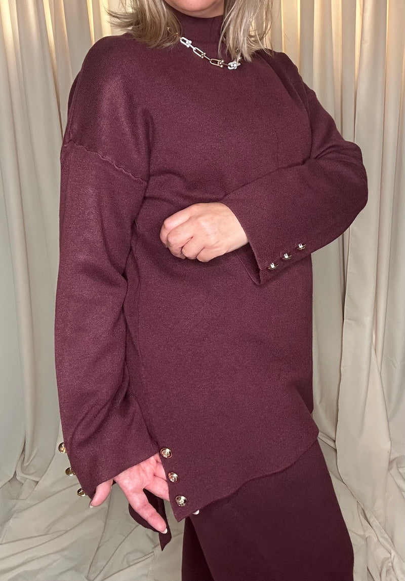 Ensemble pull pantalon en maille