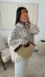 Chemise fluide à pois – Coupe oversize