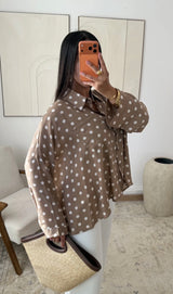 Chemise fluide à pois – Coupe oversize