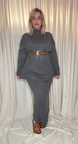 Ensemble Pull et Jupe Longue en Maille