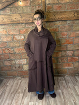 Manteau long en maille