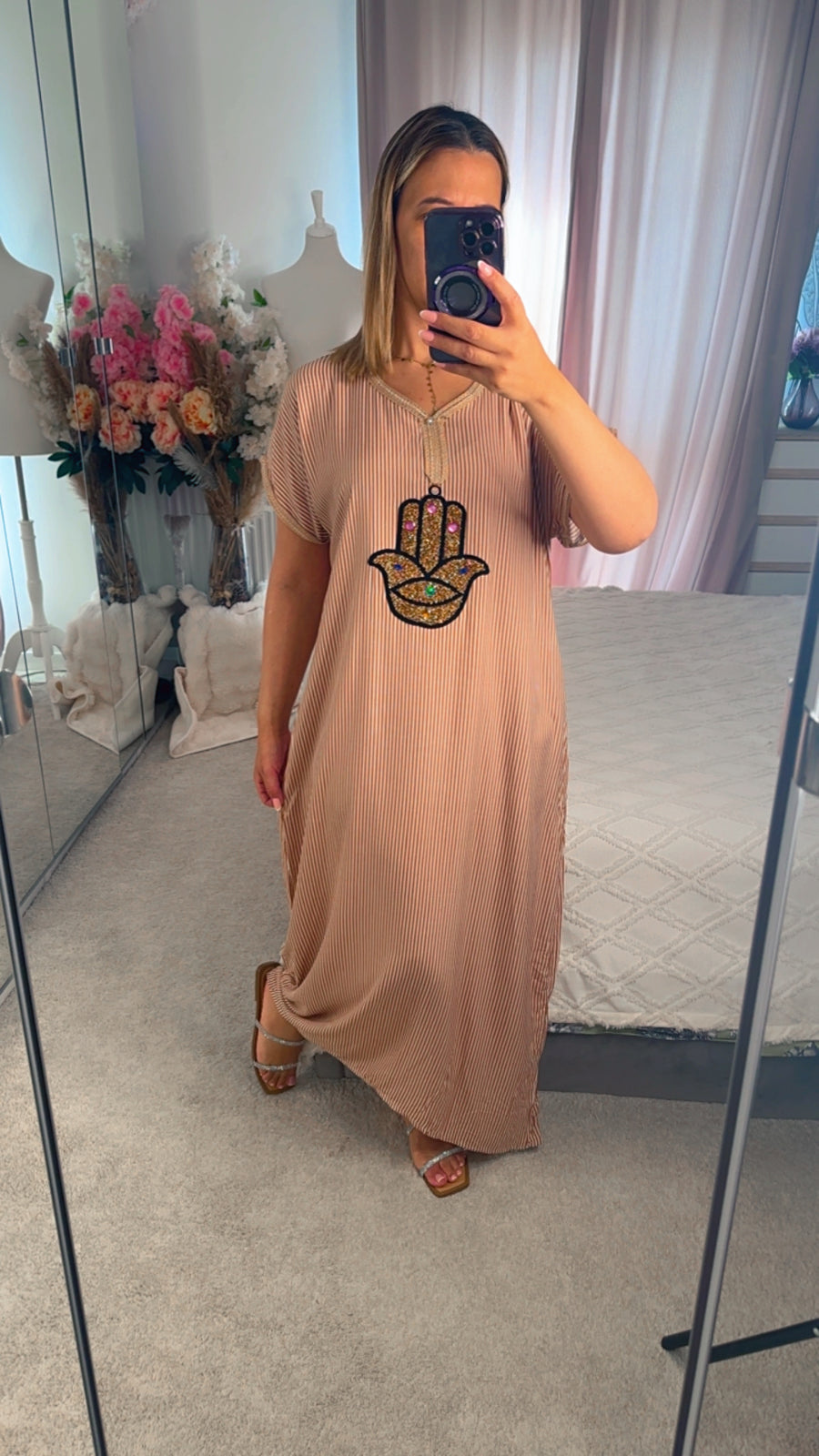 Robe longue khamsa