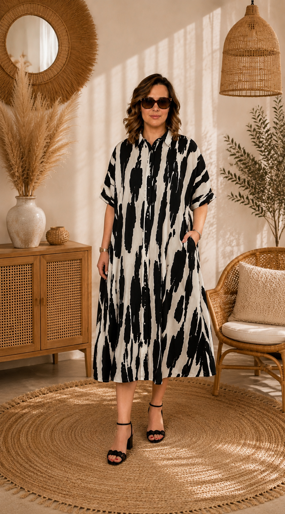 Robe Chemise Oversize - 100% coton