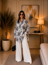 Ensemble chemise Coton broderie anglaise