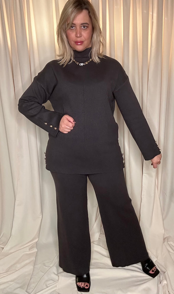Ensemble pull pantalon en maille