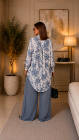 Ensemble chemise Coton broderie anglaise