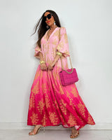 Robe classy fushia