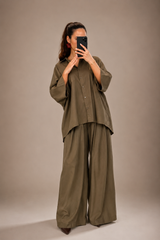 Ensemble fluide oversize – Chemise & Pantalon large