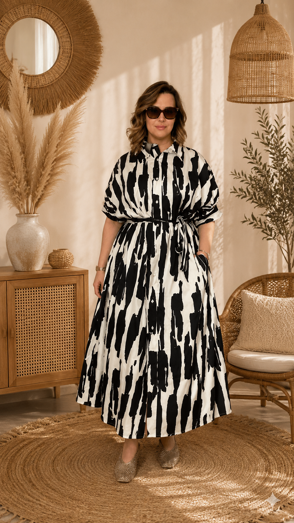 Robe Chemise Oversize - 100% coton