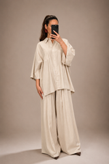Ensemble fluide oversize – Chemise & Pantalon large