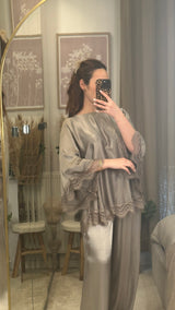 Ensemble en soie naturelle