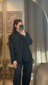 ✨ Veste blazer col structuré – Élégance minimaliste