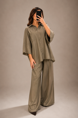 Ensemble fluide oversize – Chemise & Pantalon large