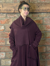 Manteau long en maille