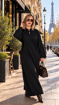 Robe longue en maille – japonisante