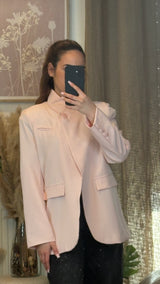 ✨ Veste blazer col structuré – Élégance minimaliste