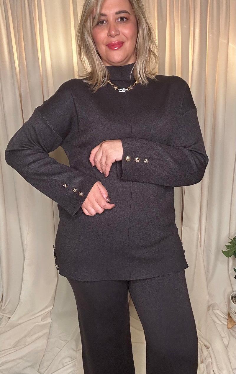 Ensemble pull pantalon en maille