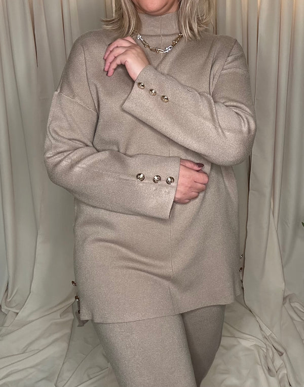 Ensemble pull pantalon en maille