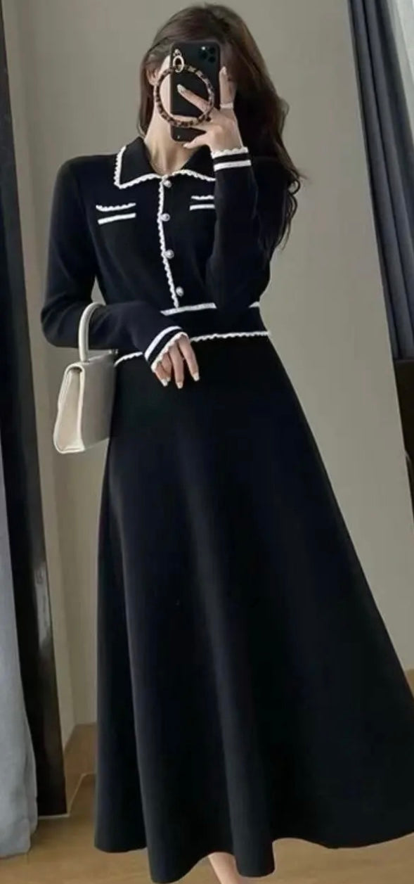 Robe tricotée élégante