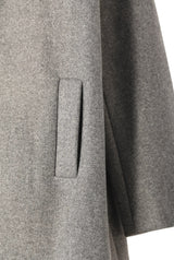 Manteau long en laine mélangée