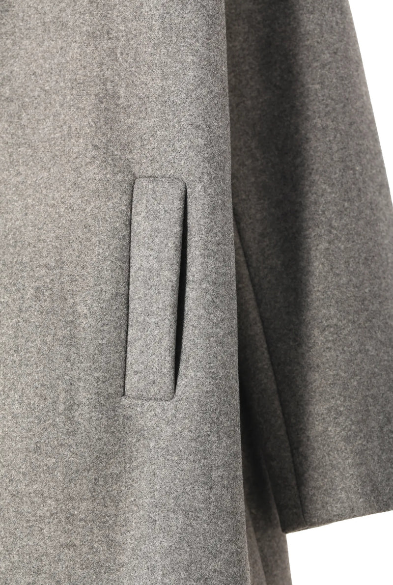Manteau long en laine mélangée