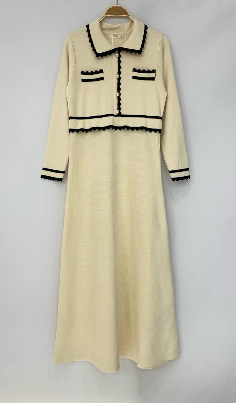 Robe tricotée élégante