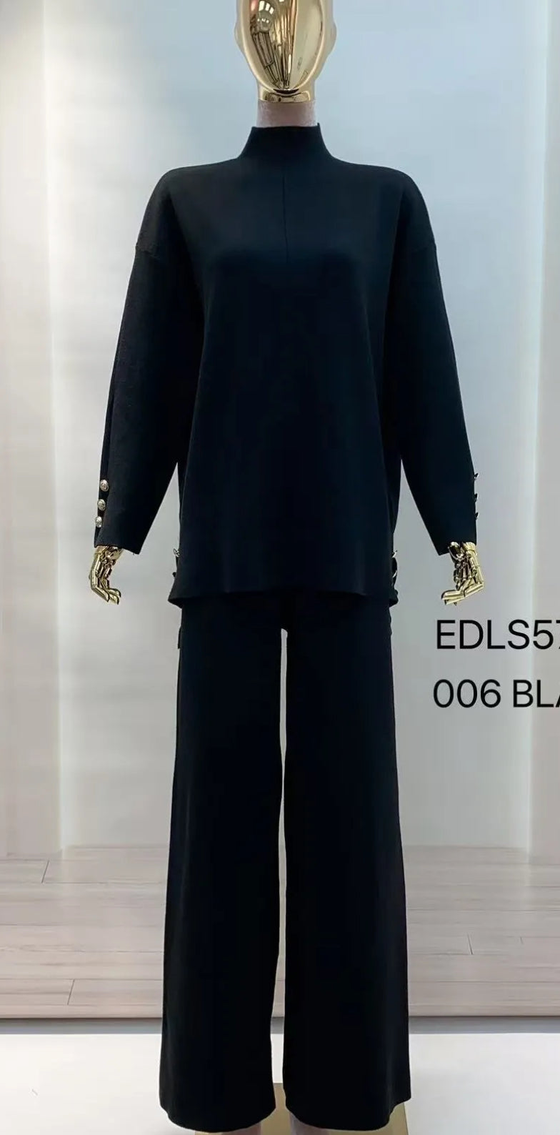 Ensemble pull pantalon en maille