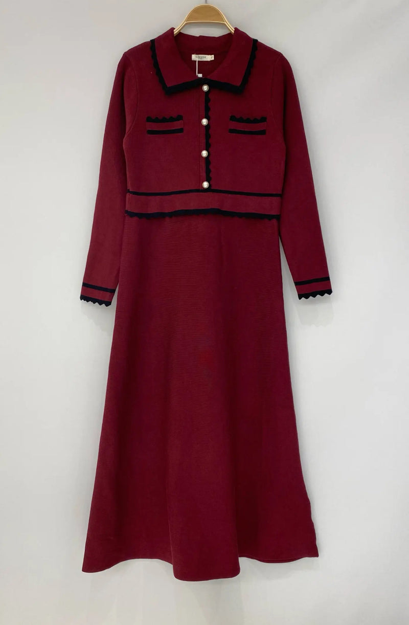 Robe tricotée élégante