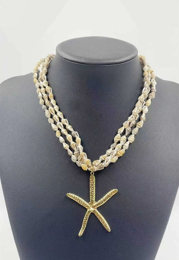 Collier coquillage étoile