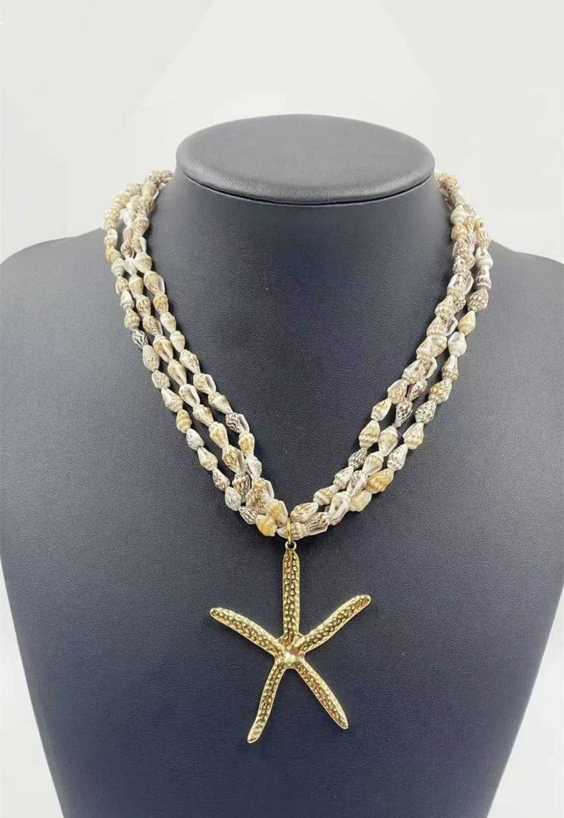 Collier coquillage étoile