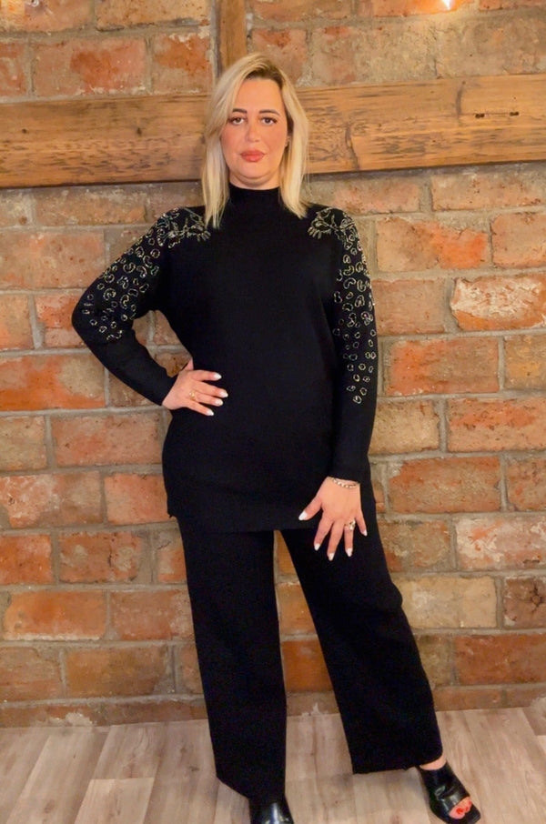 Ensemble maille à sequins