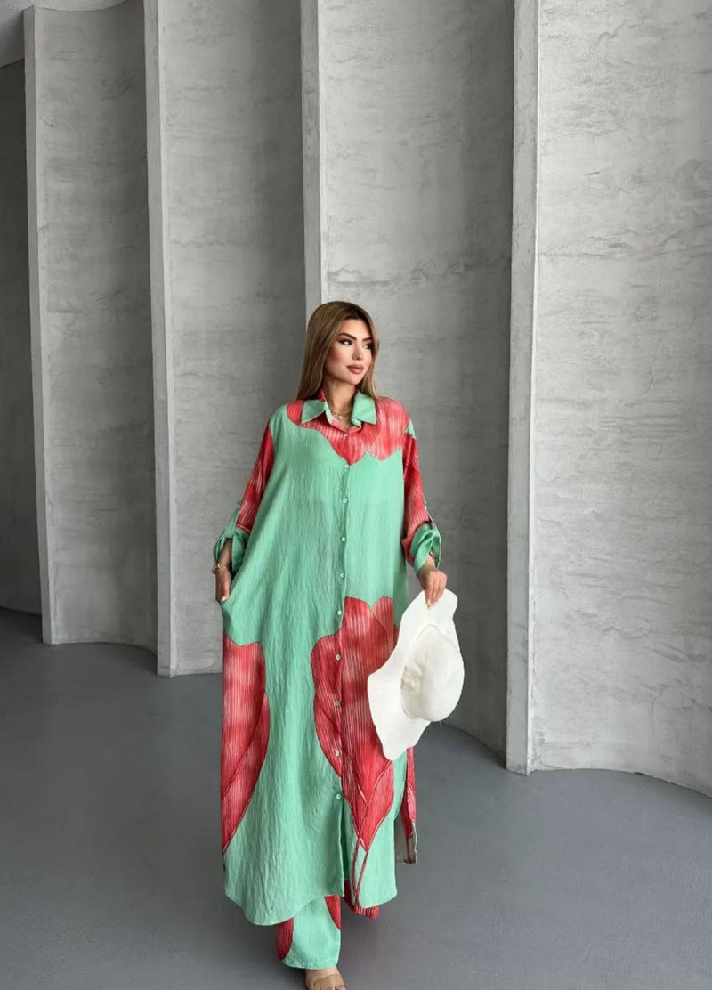 Ensemble Muse Vert pastel