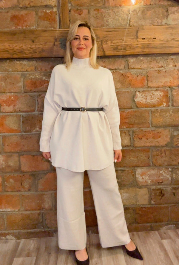 ENSEMBLE PULL ceinture